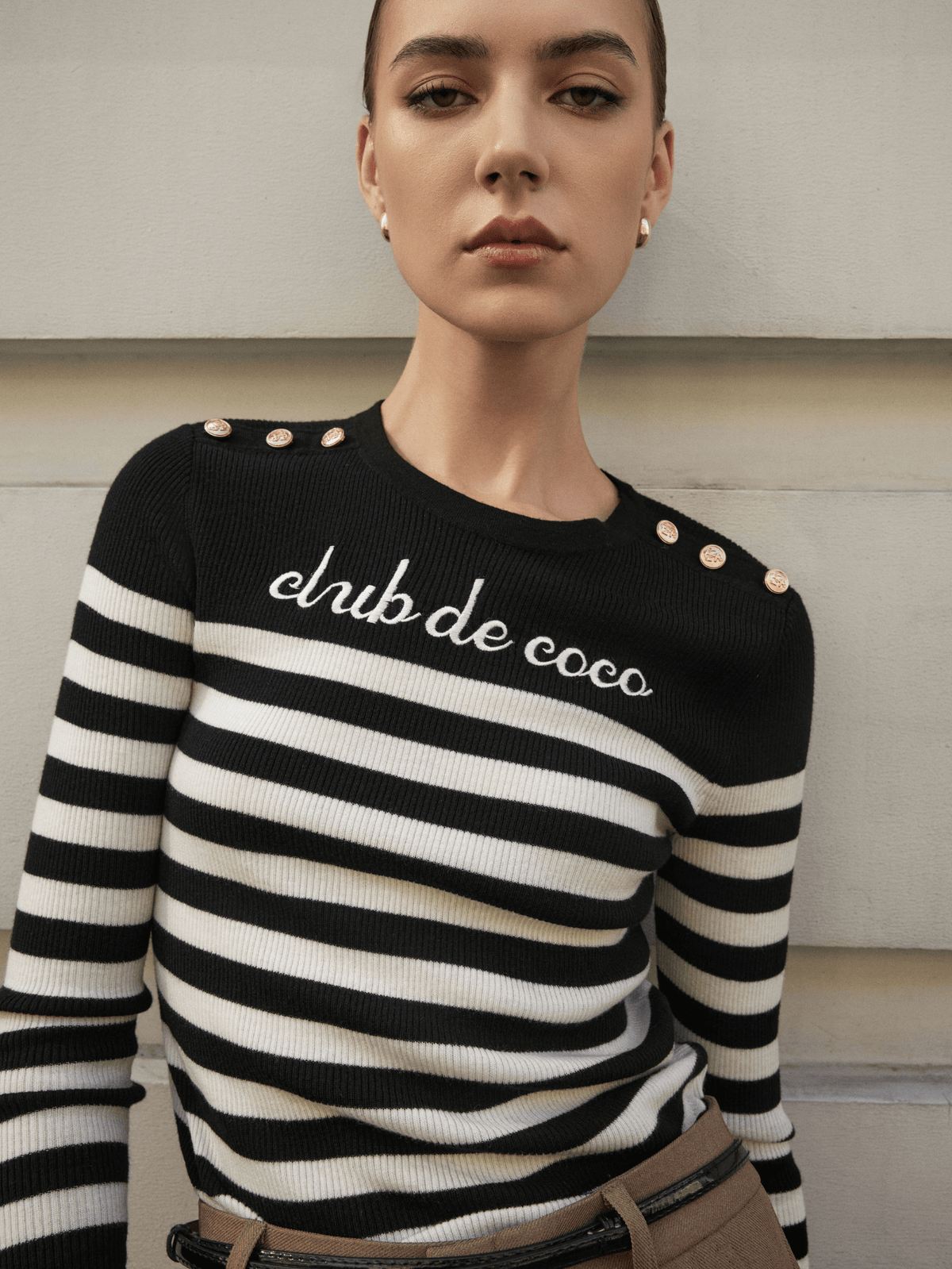 Club De Coco Striped Sweater by COCOSIN