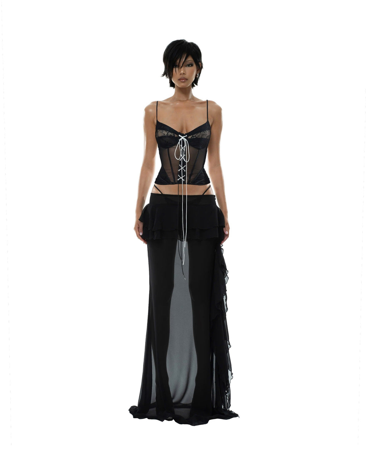 Angelica Top - Black by Huelleyrose