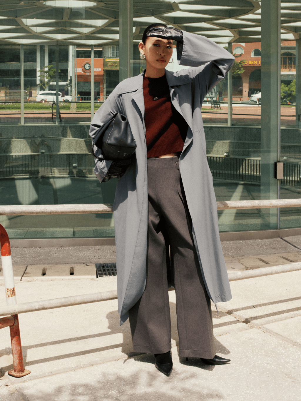 Gray Long Coat Limited by COCOSIN