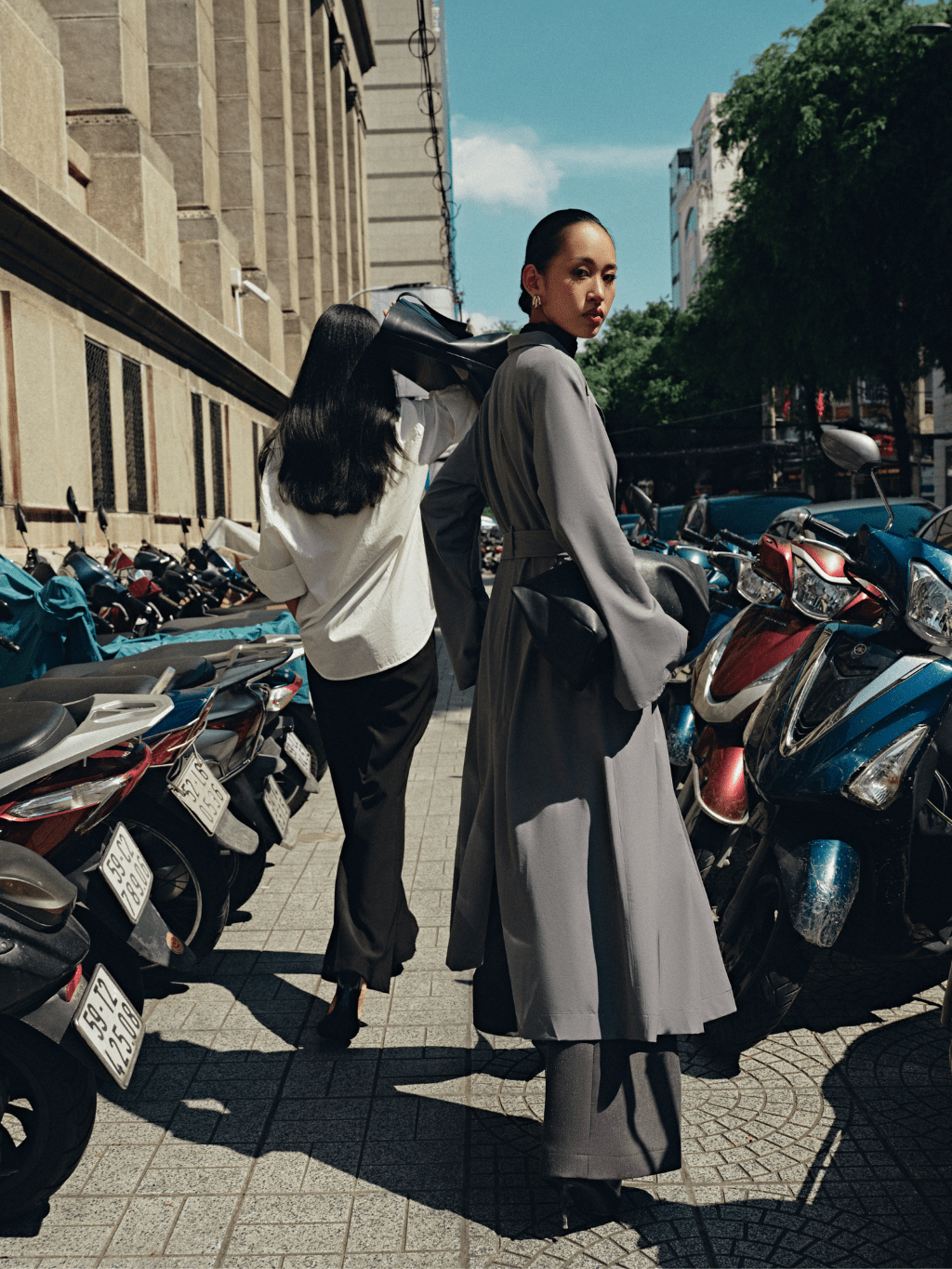 Gray Long Coat Limited by COCOSIN
