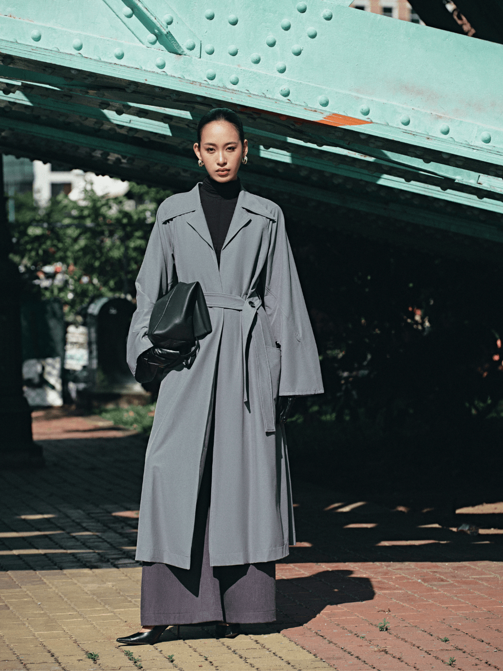 Gray Long Coat Limited by COCOSIN