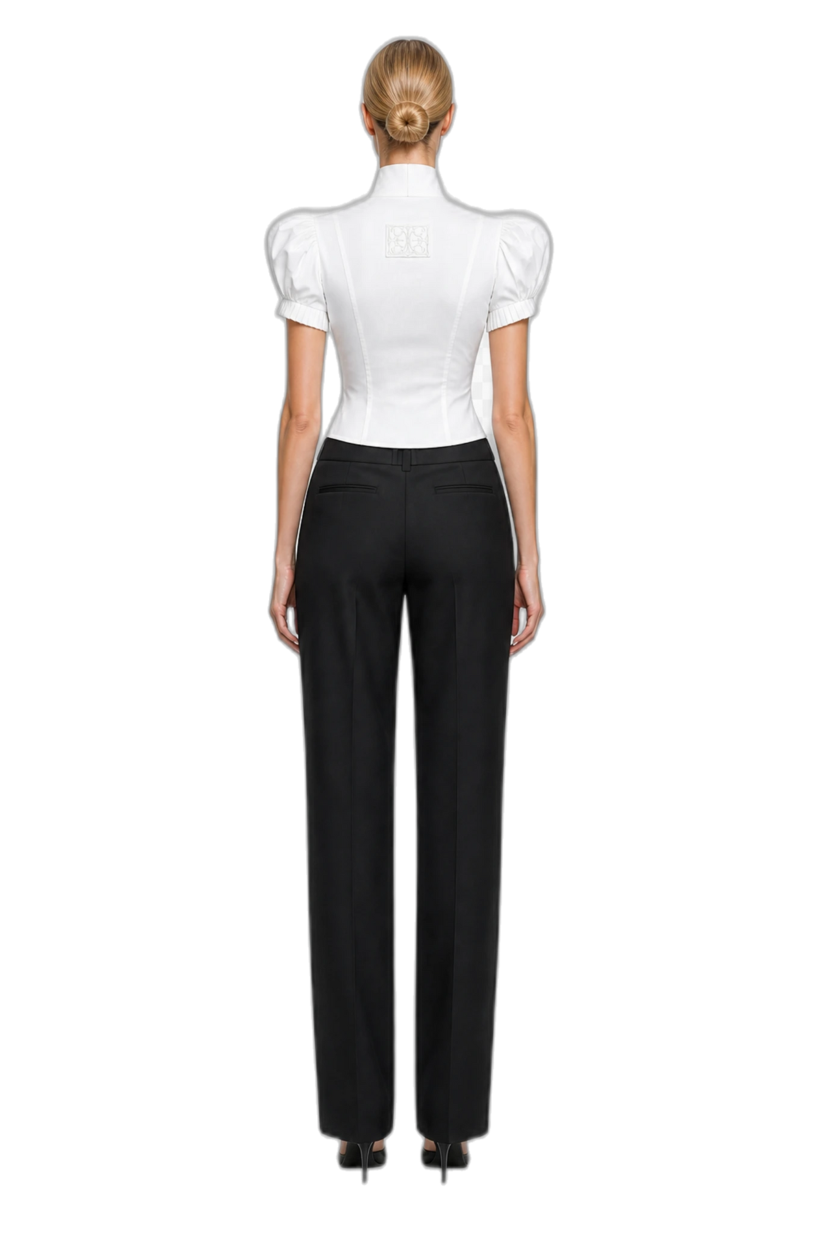 ANNA SHIRT (WHITE), back view
