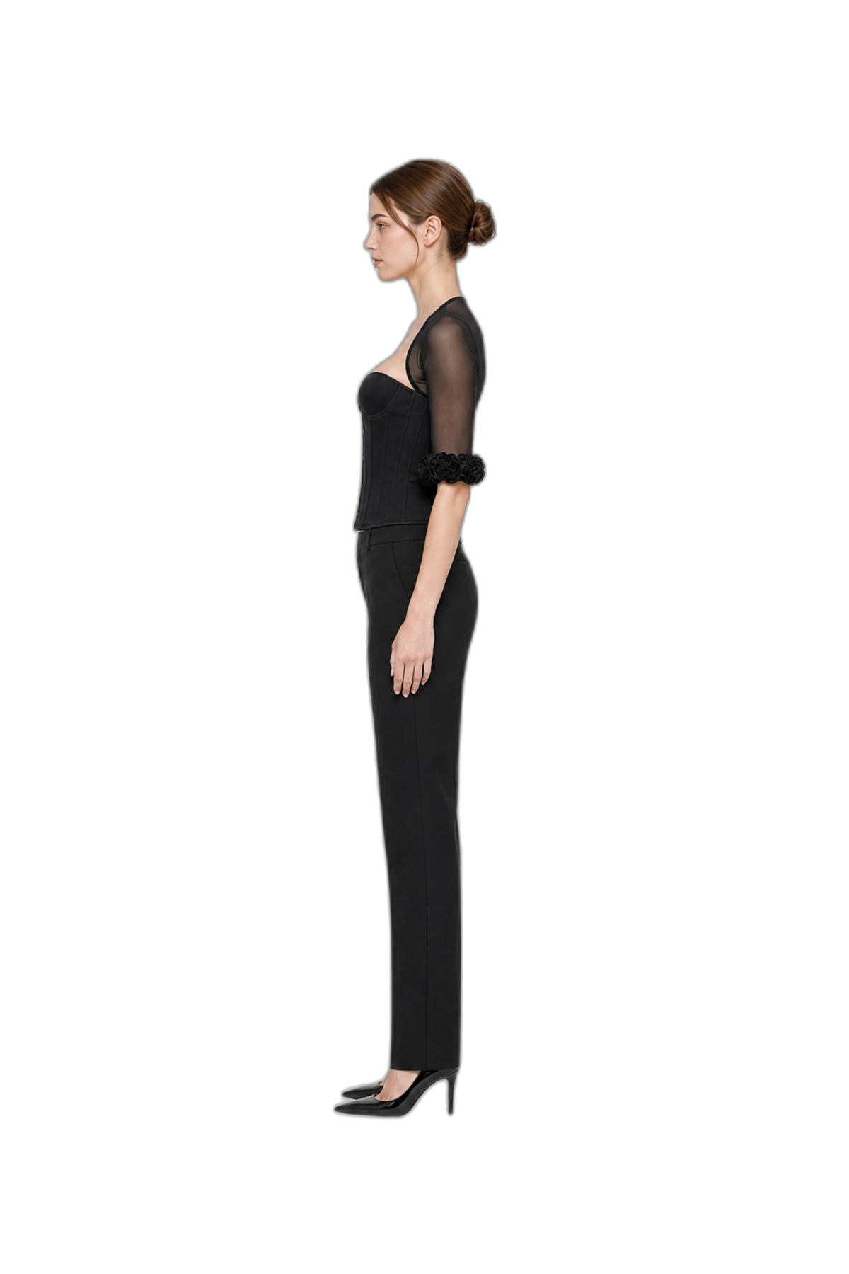 CLARKE JACKET (BLACK), profile view