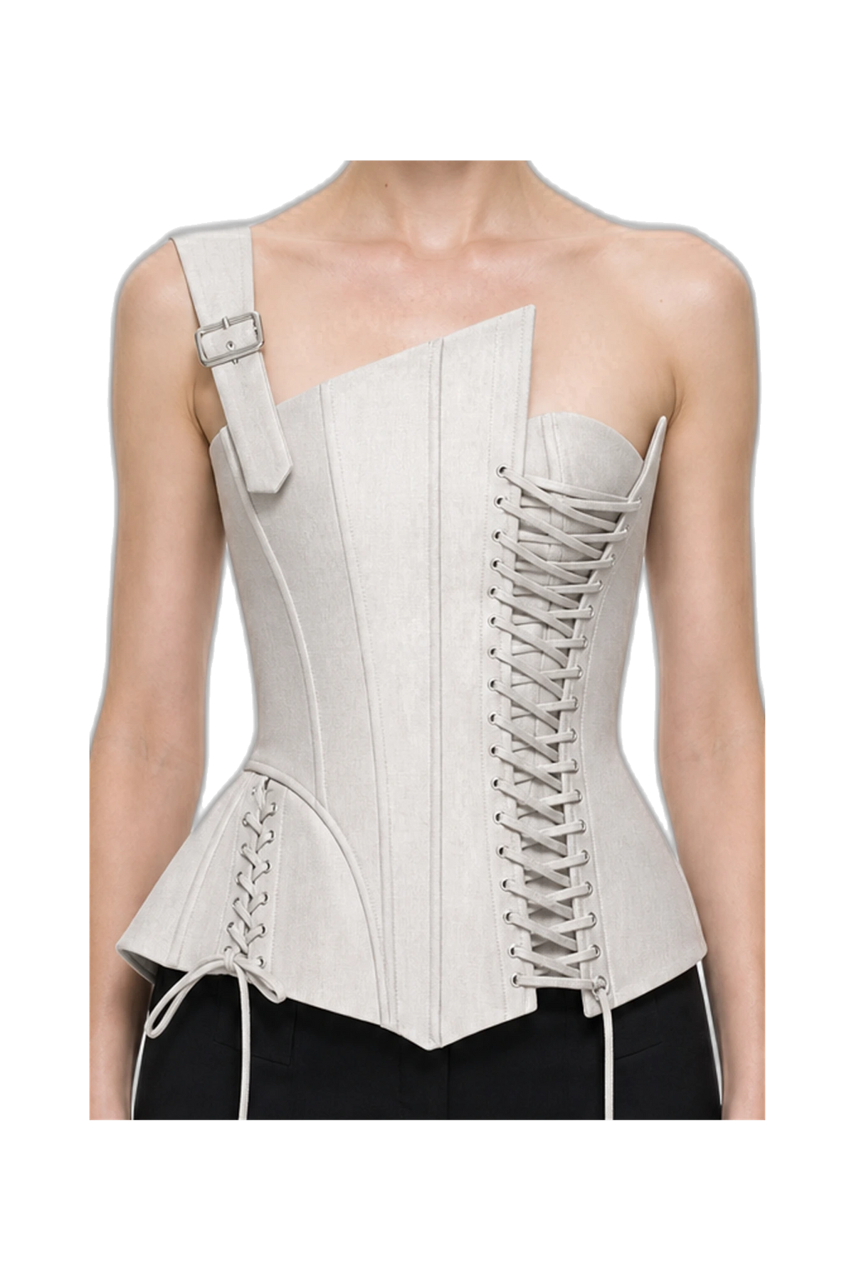 DYLAN CORSET (WHITE SMOKE), detail view