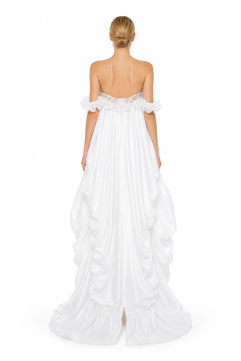 Ily Dress - White, back view