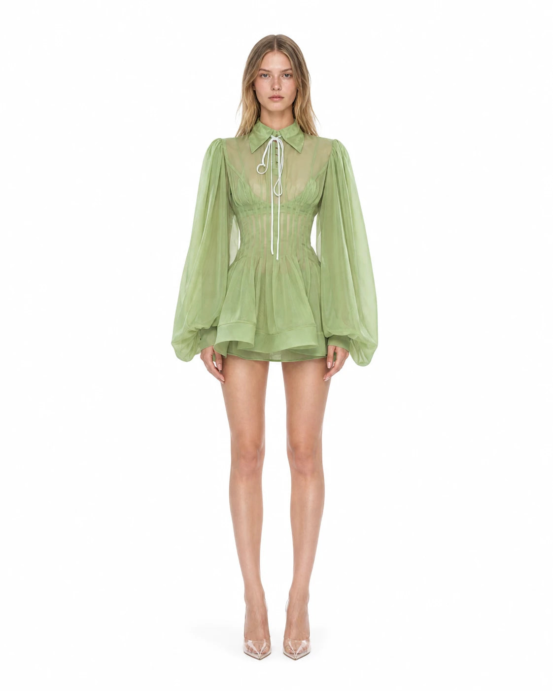 Charlotte Dress - Green by Huelleyrose