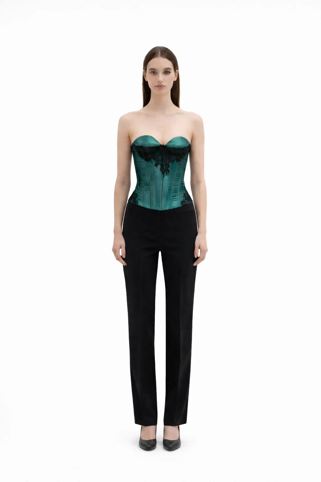 Reb Corset -Teal by Huelleyrose
