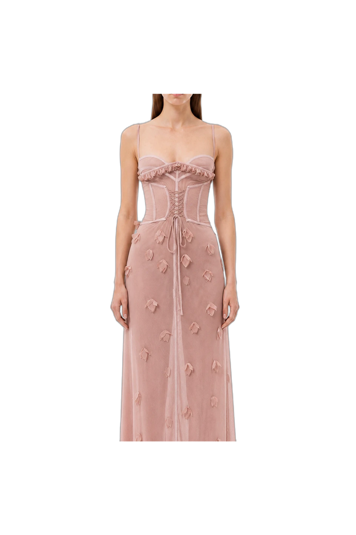 Isla Dress - Pink, detail view