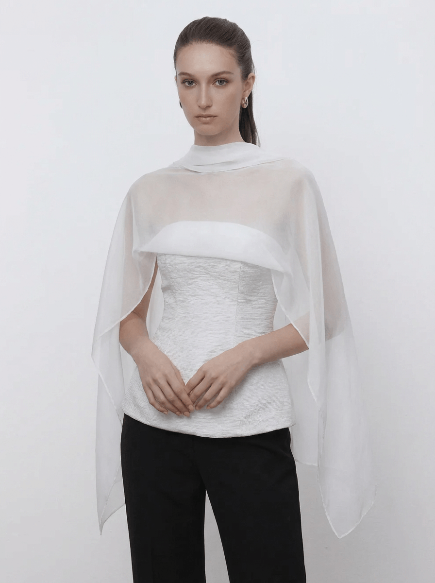 Ivory Drape Top by COCOSIN
