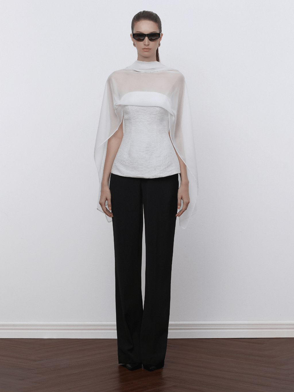 Ivory Drape Top by COCOSIN