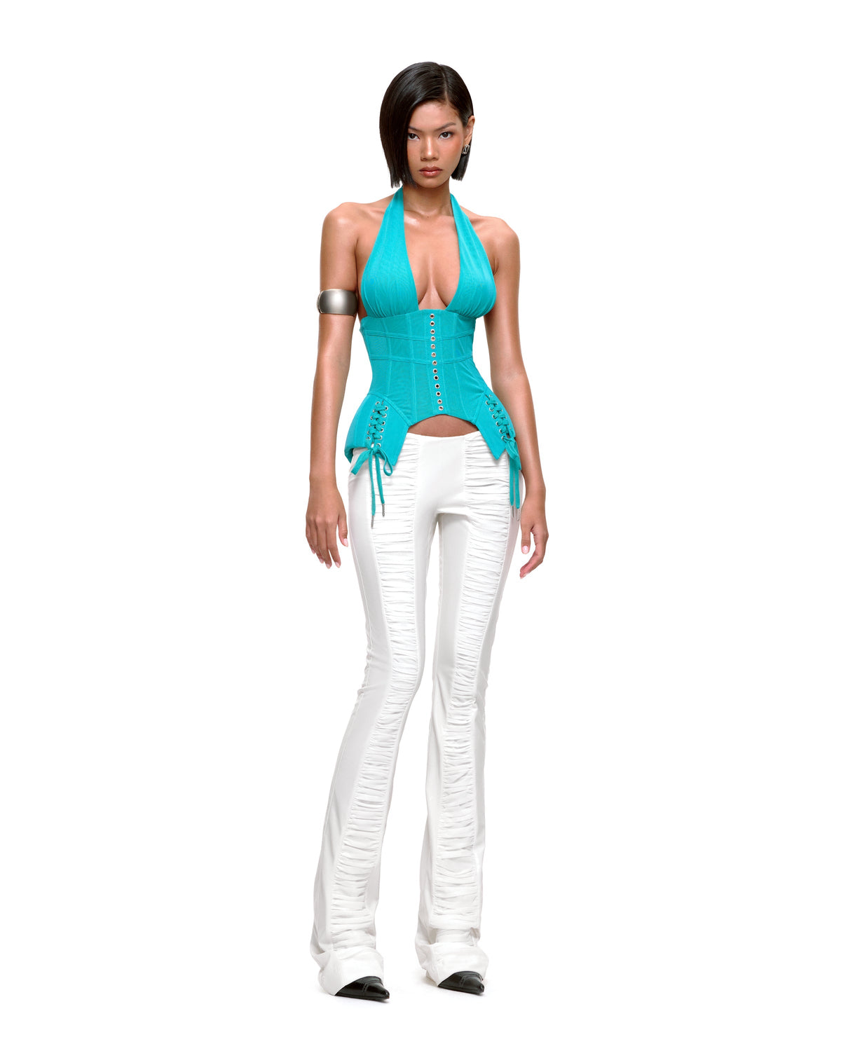 JENNIFER CORSET TOP (TURQUOISE) by BUPBES