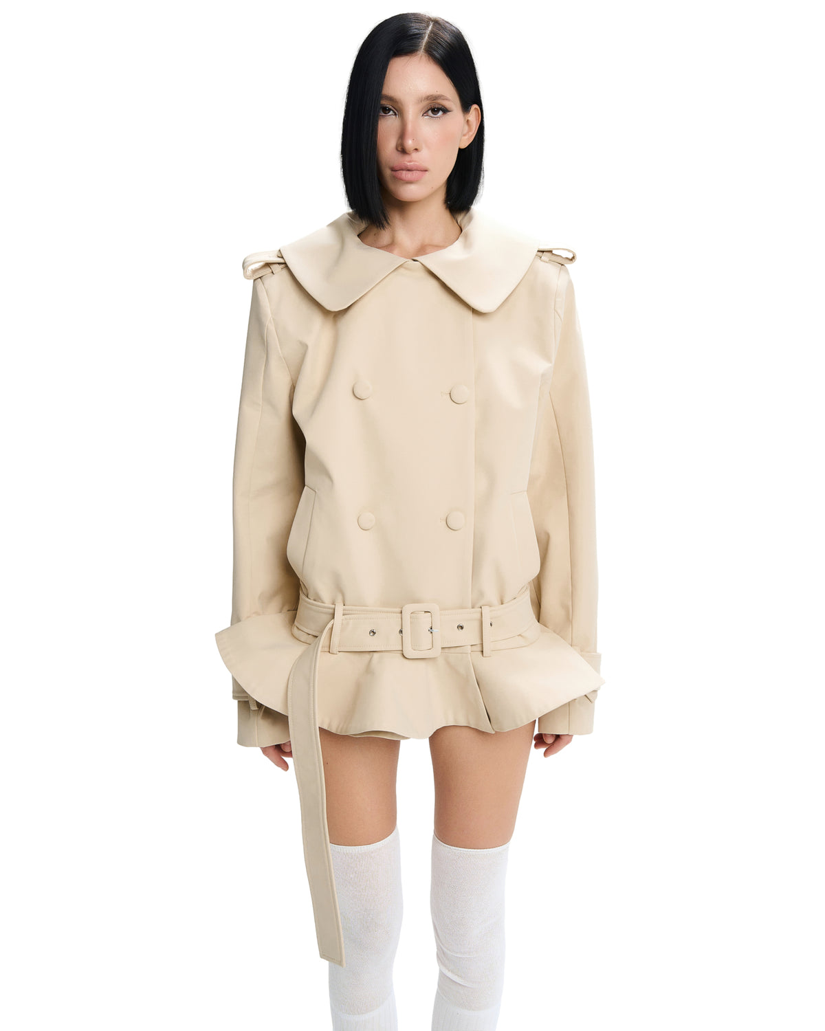 Kouna Jacket (Beige) by LSOUL