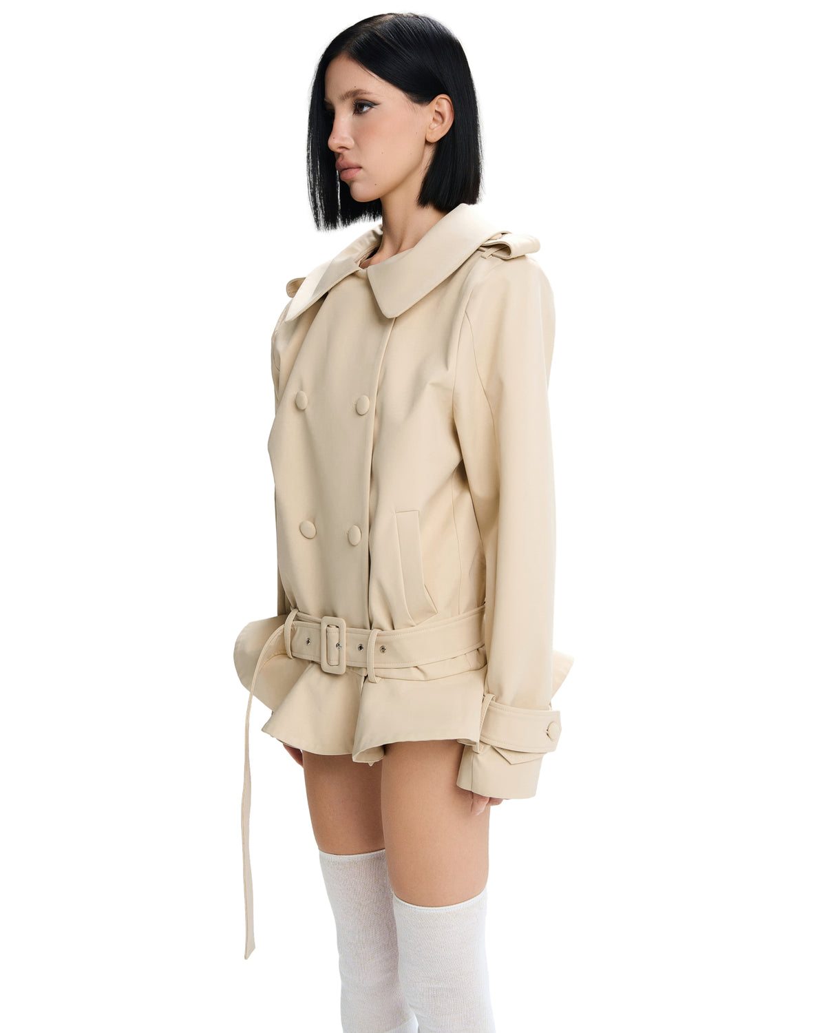 Kouna Jacket (Beige) by LSOUL