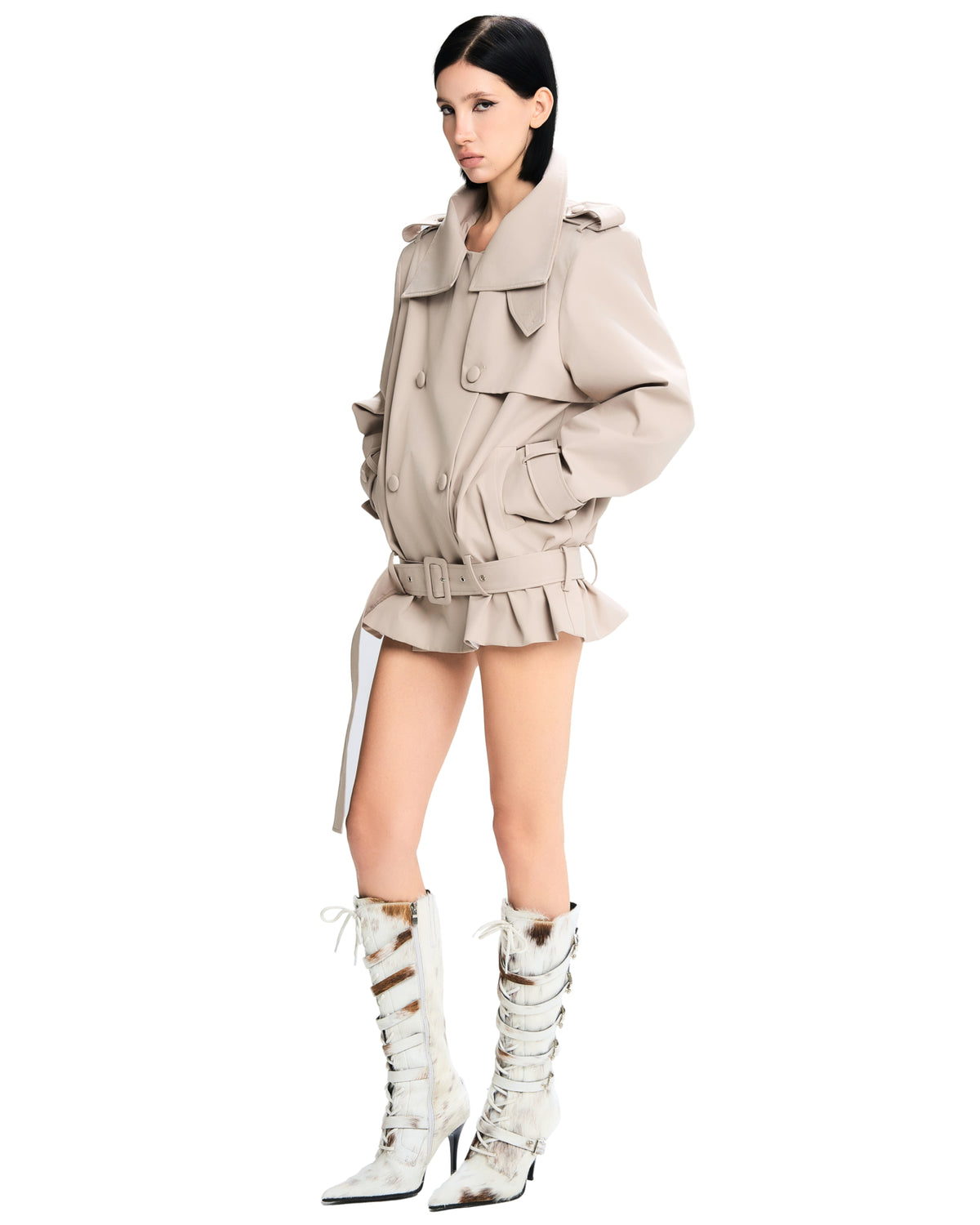 Kourney Jacket (Brown) by LSOUL