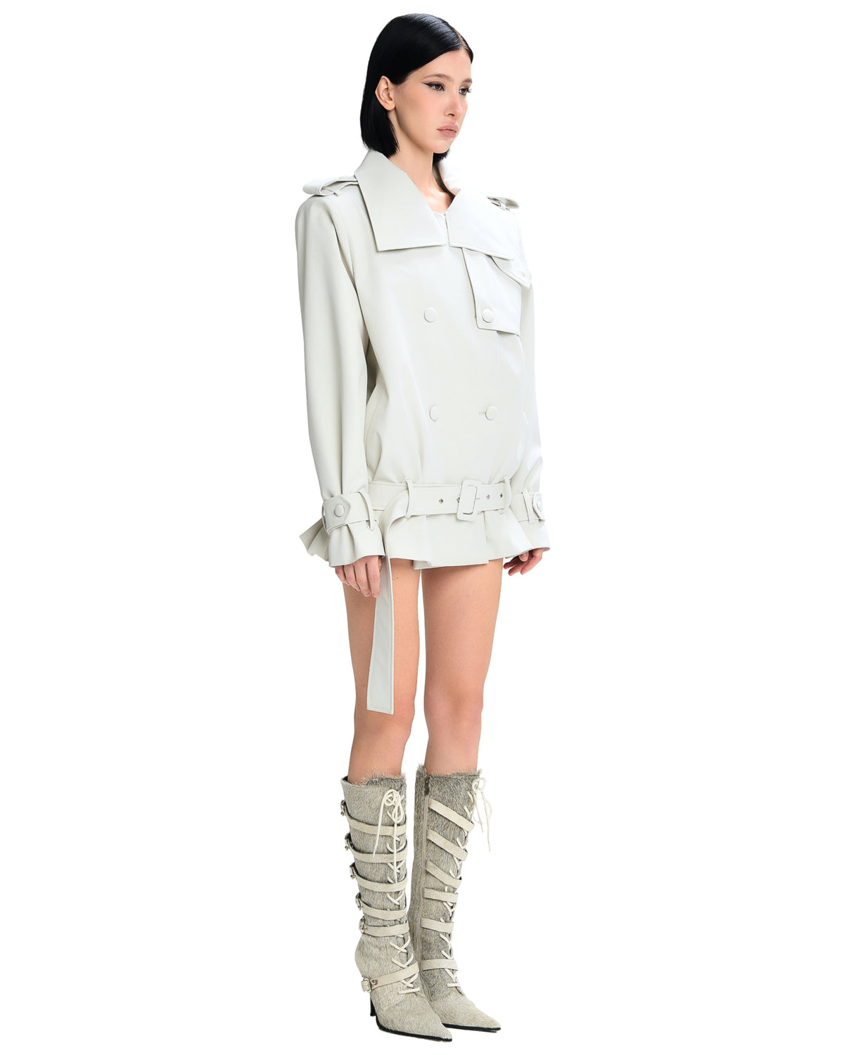 Kourney Jacket (White) by LSOUL