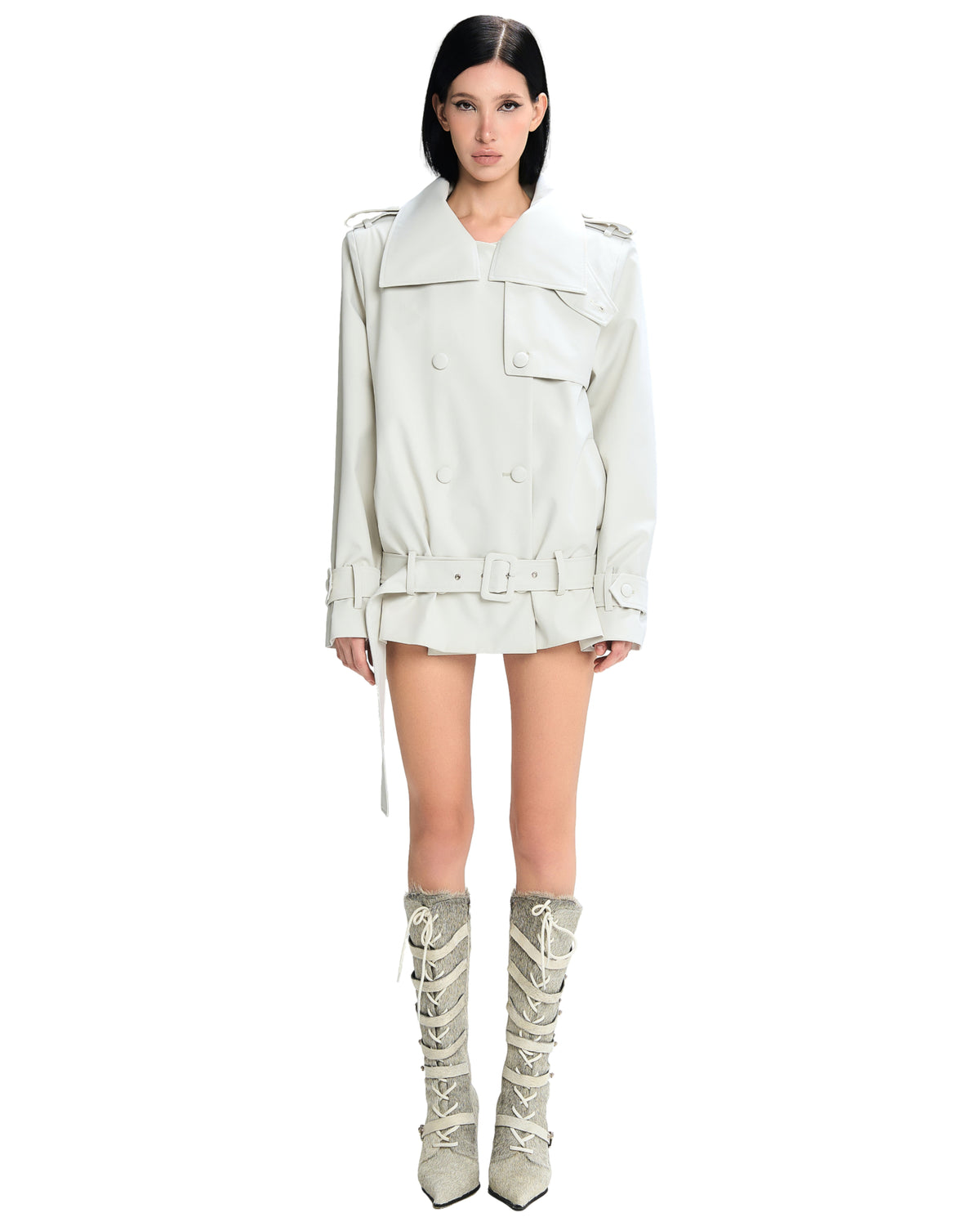 Kourney Jacket (White) by LSOUL
