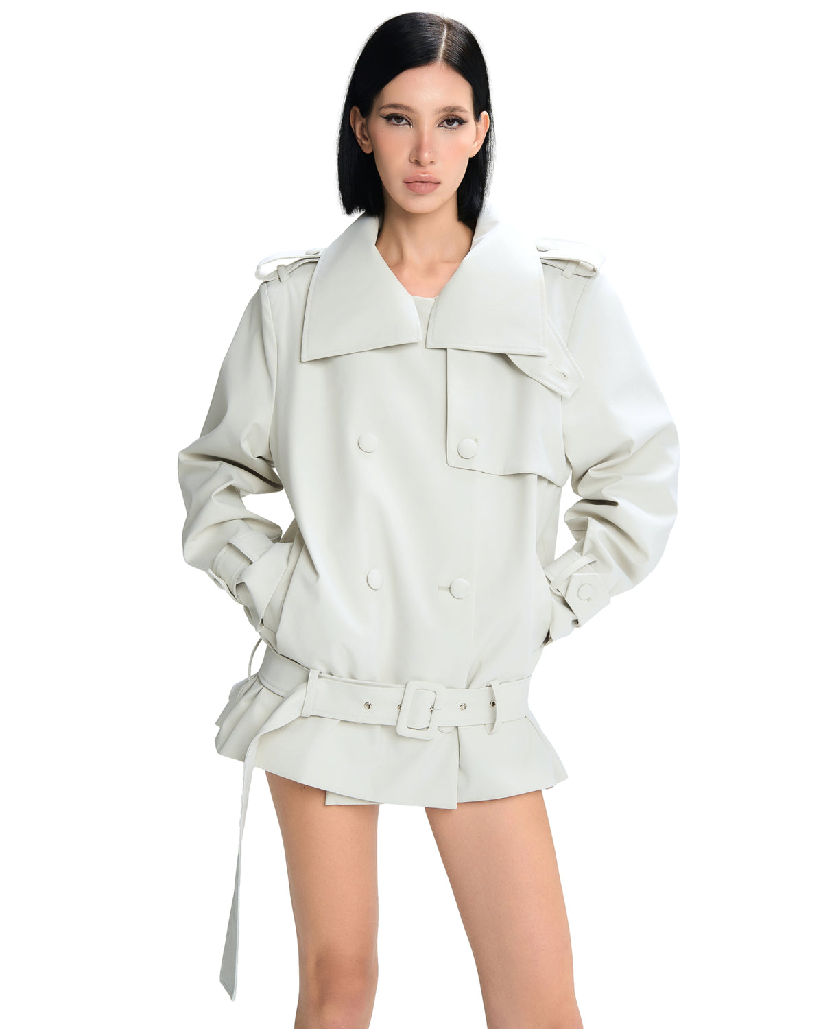 Kourney Jacket (White) by LSOUL