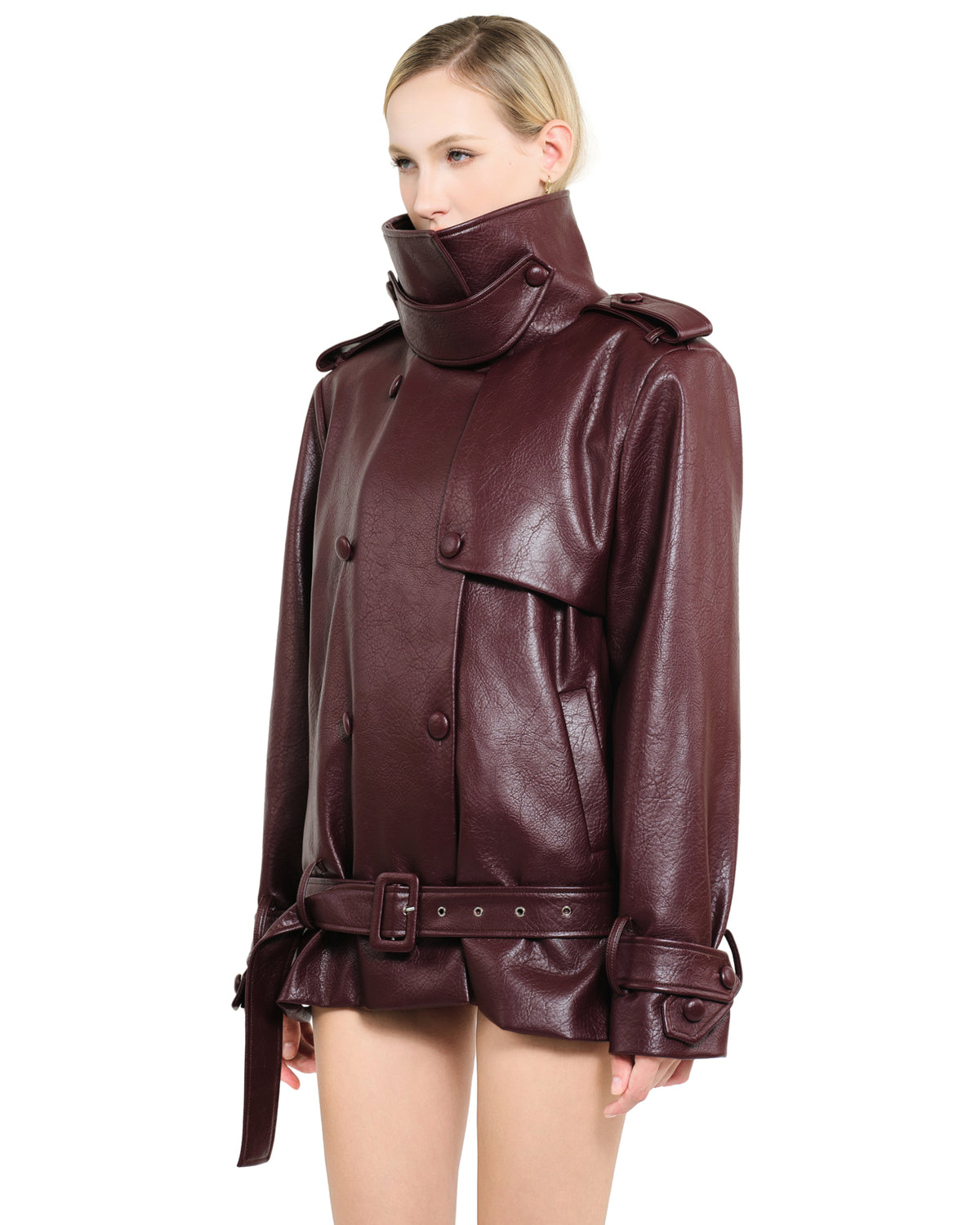 Kourney Jacket (Wine) by LSOUL