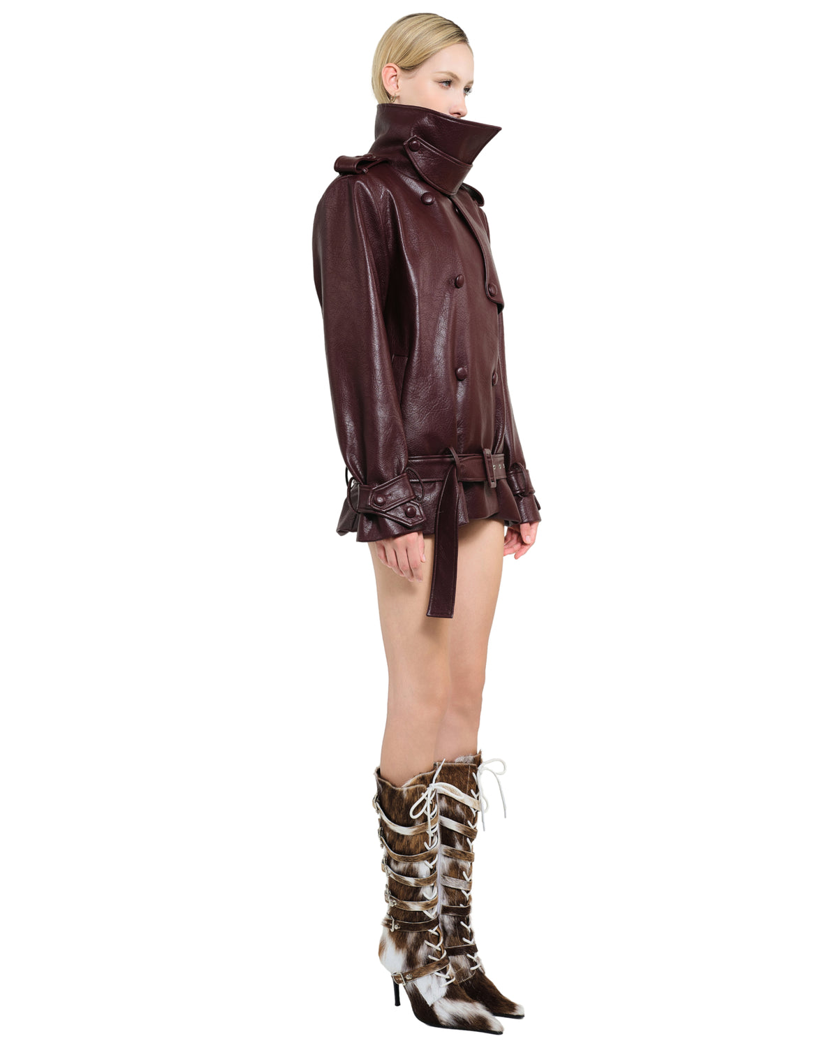 Kourney Jacket (Wine) by LSOUL