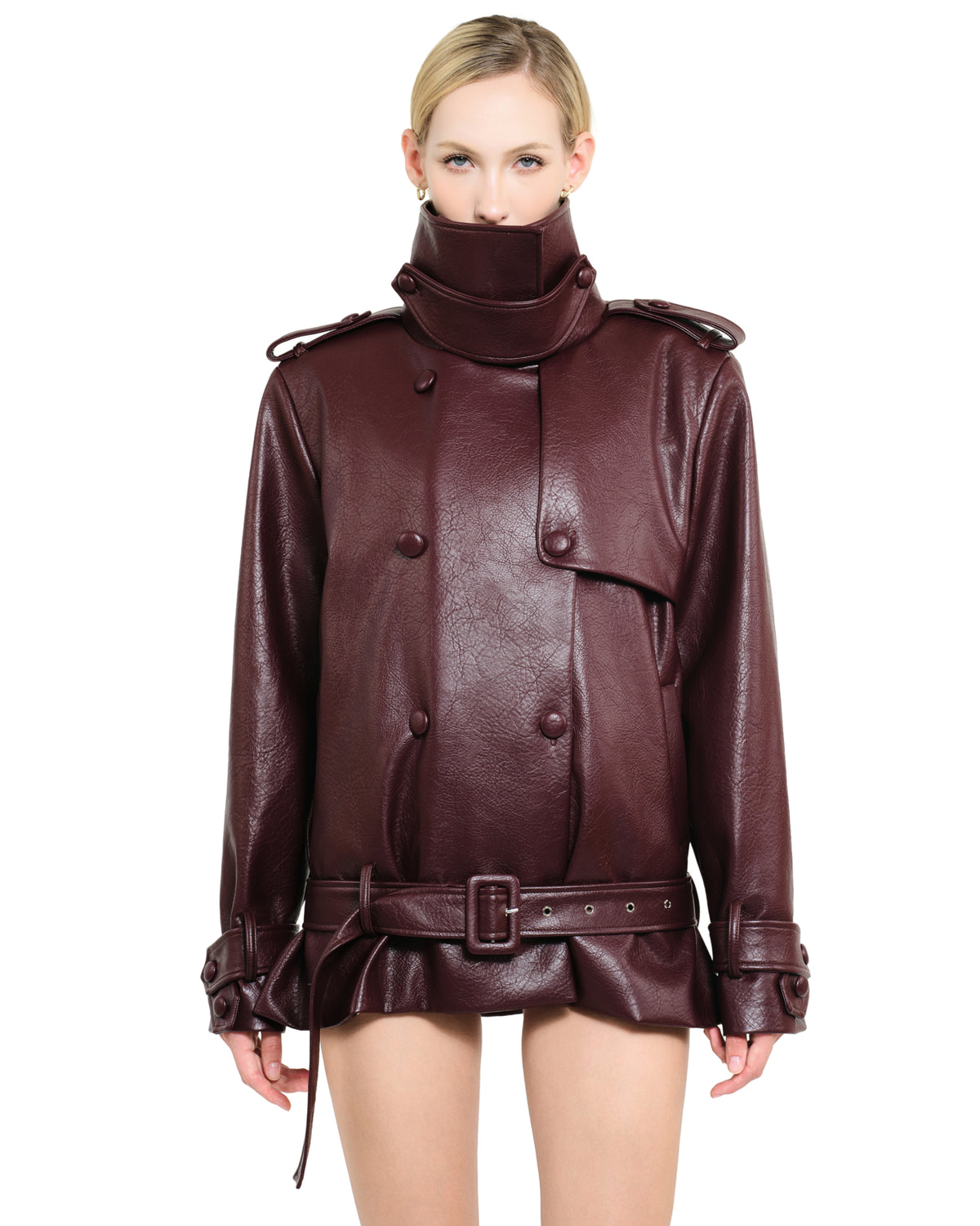 Kourney Jacket (Wine) by LSOUL