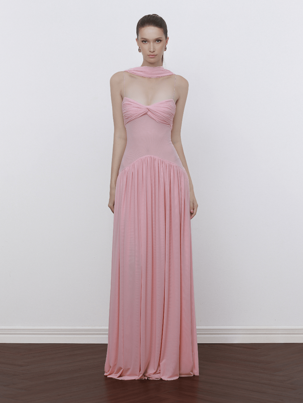 Muse Mesh Halter Gown by COCOSIN