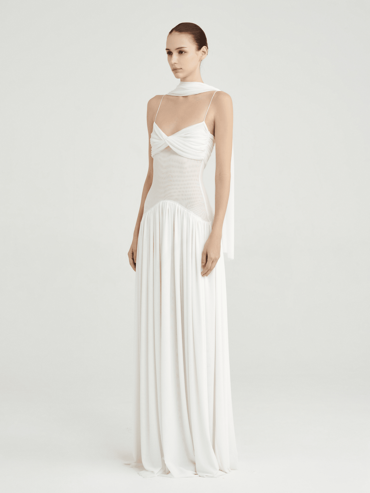 Muse Mesh Halter Gown by COCOSIN