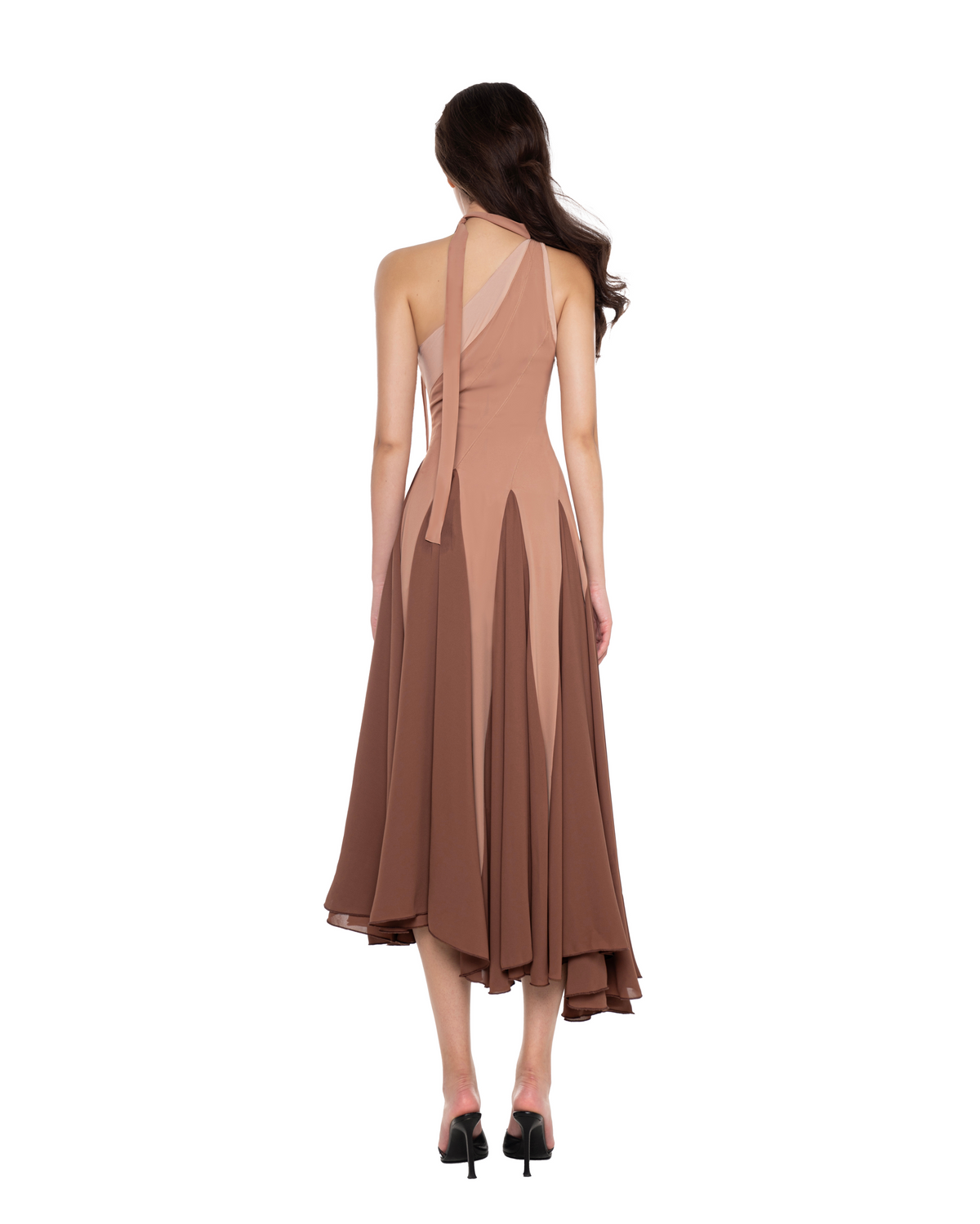 Belle Dress with Flower Pin by Huelleyrose