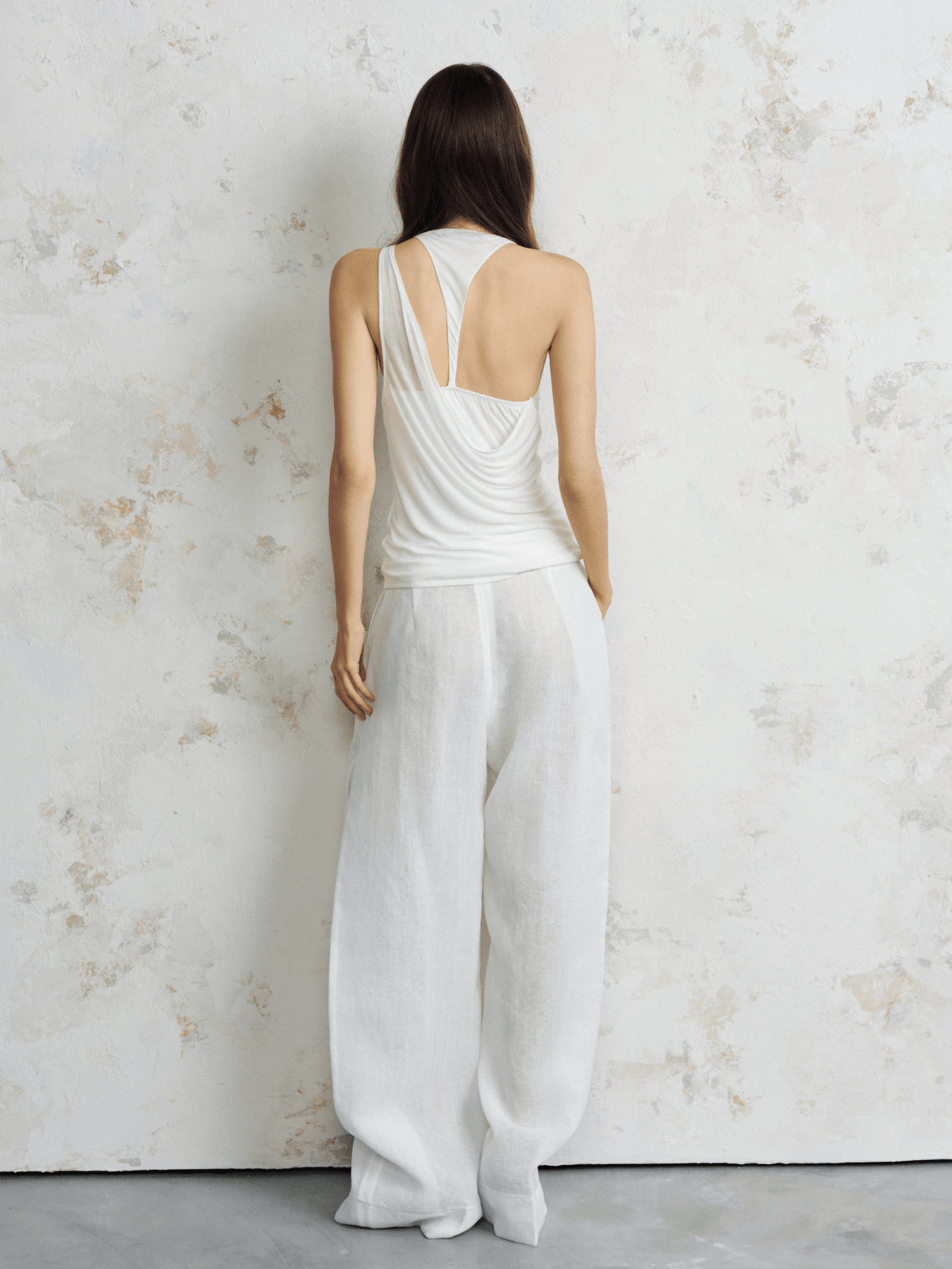 Ruched Racerback Top by COCOSIN