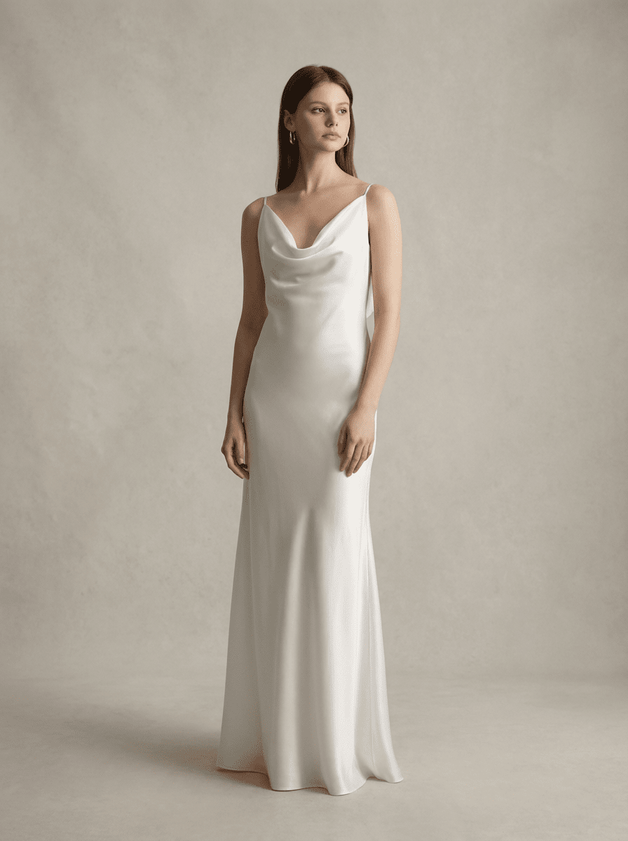 The Lumière Satin Slip Dress by COCOSIN