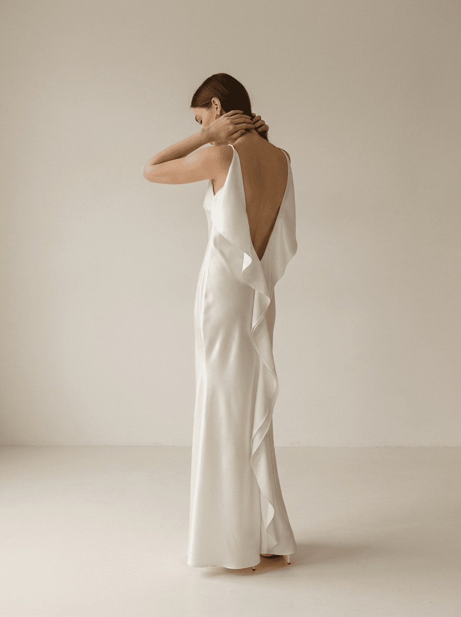 The Lumière Satin Slip Dress by COCOSIN