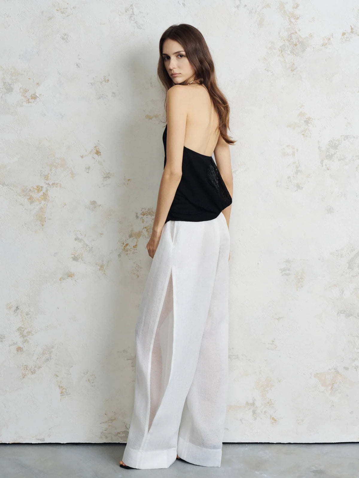 The Side-Slit Linen Pants by COCOSIN