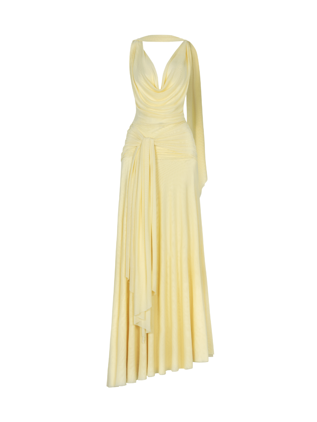 The Solène Drape Maxi Dress by COCOSIN