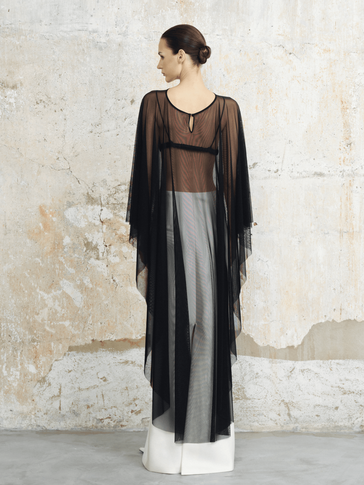 Taffeta Column Maxi Skirt by COCOSIN
