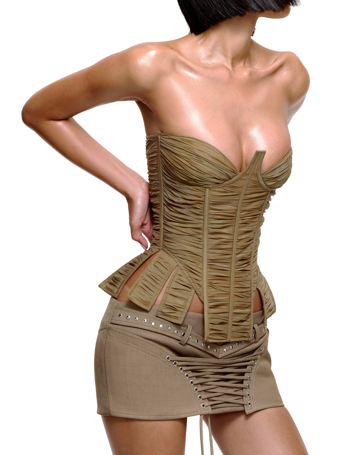 WILLOW CORSET (KHAKI) by BUPBES