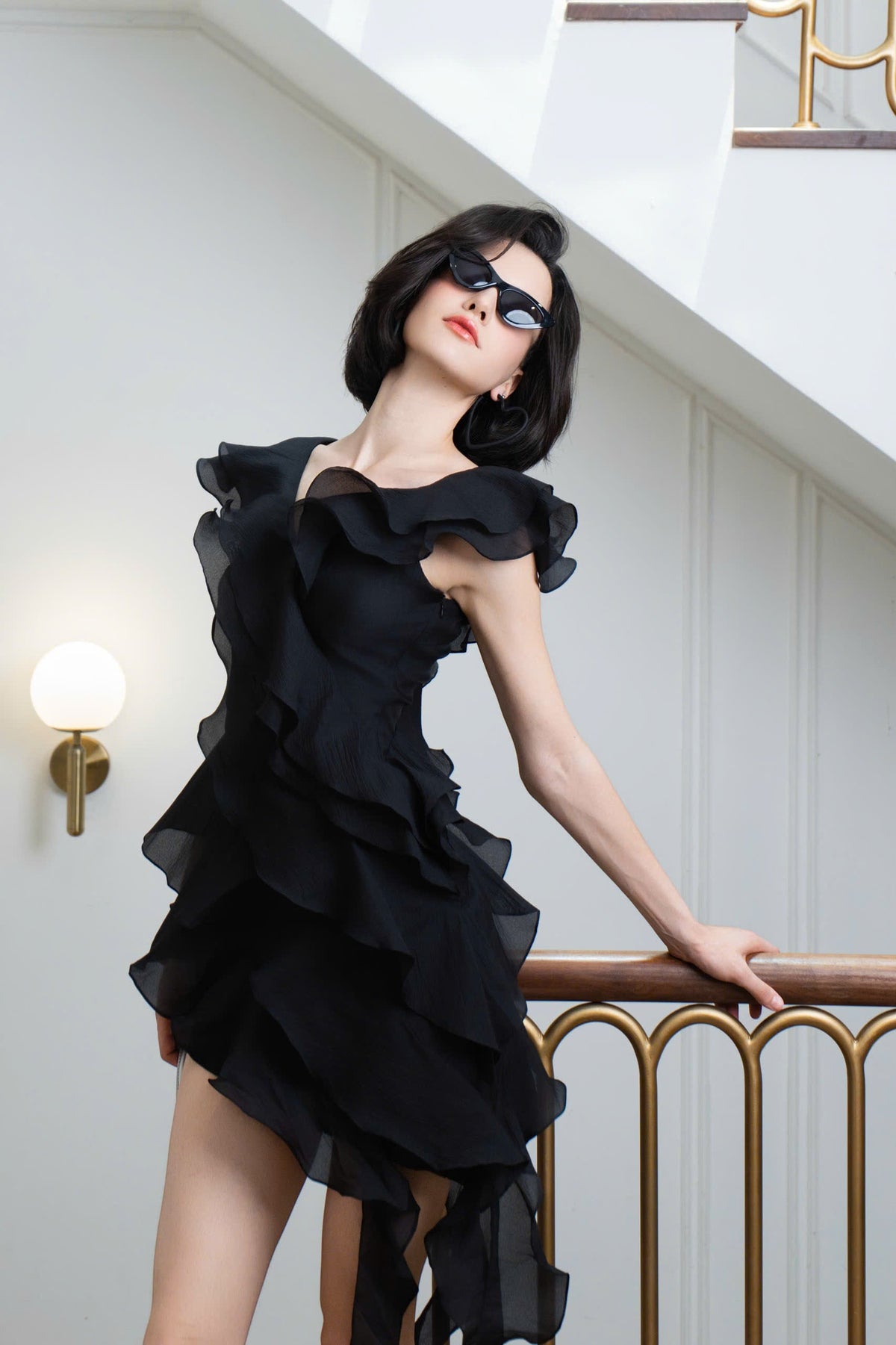 Florette Dress - Black by Emchic