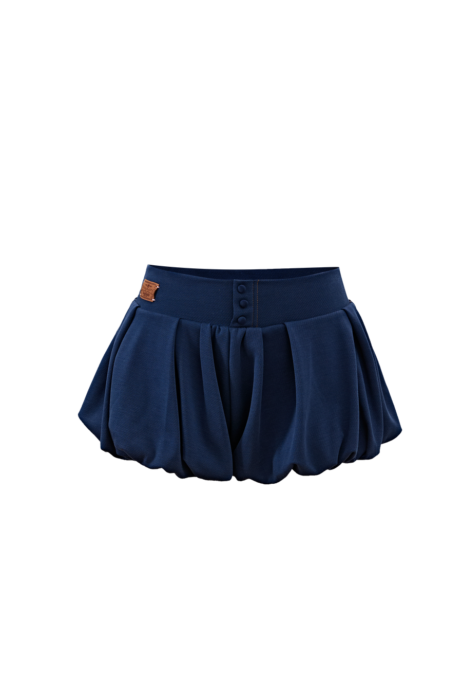 “Puff”Blue Denim Skort