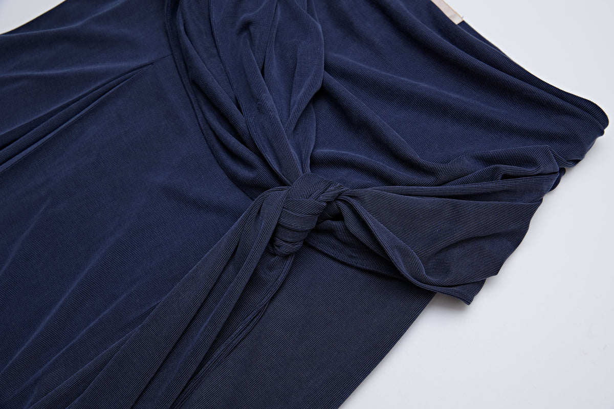 "Knotty"Skirt Navy by Sultry Virgin