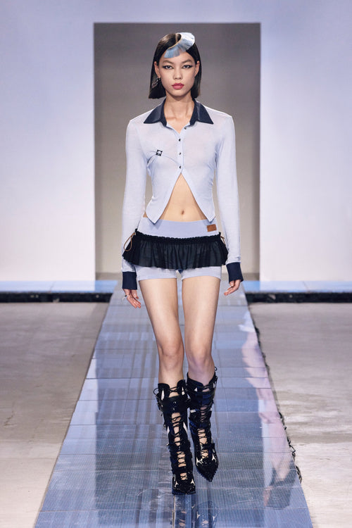 "Confession"Shirt Blue by Sultry Virgin