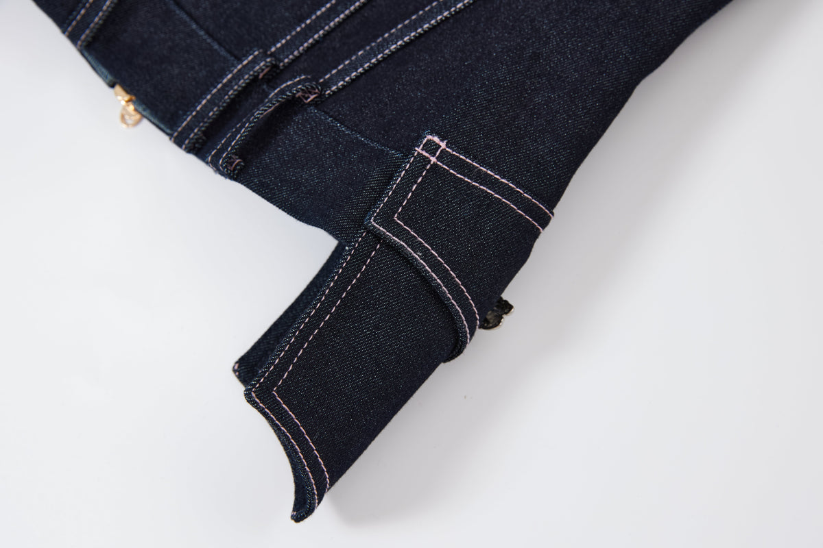 "Guest" Denim Corset by Sultry Virgin