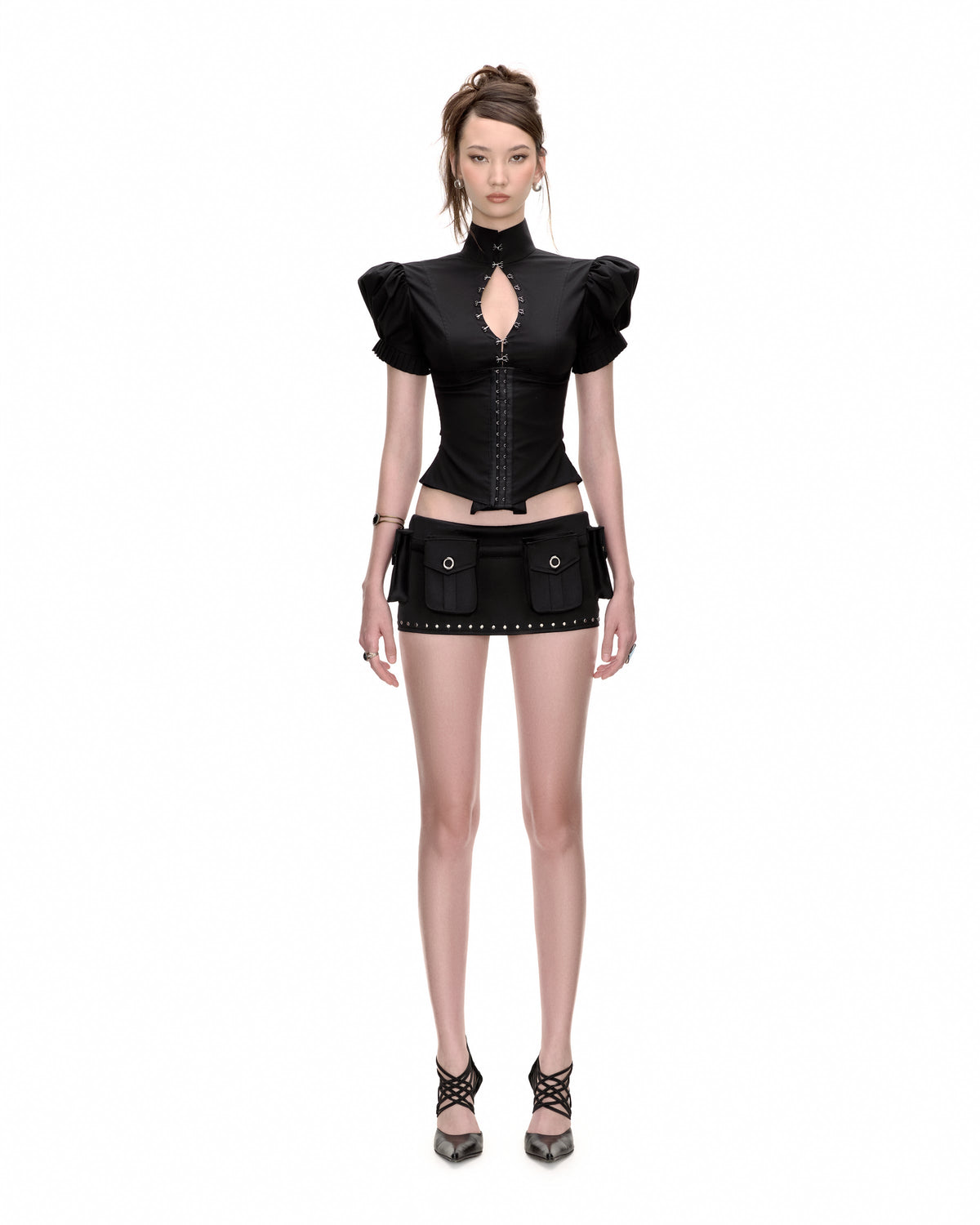 KYLLA MINI SKIRT (BLACK) by BUPBES