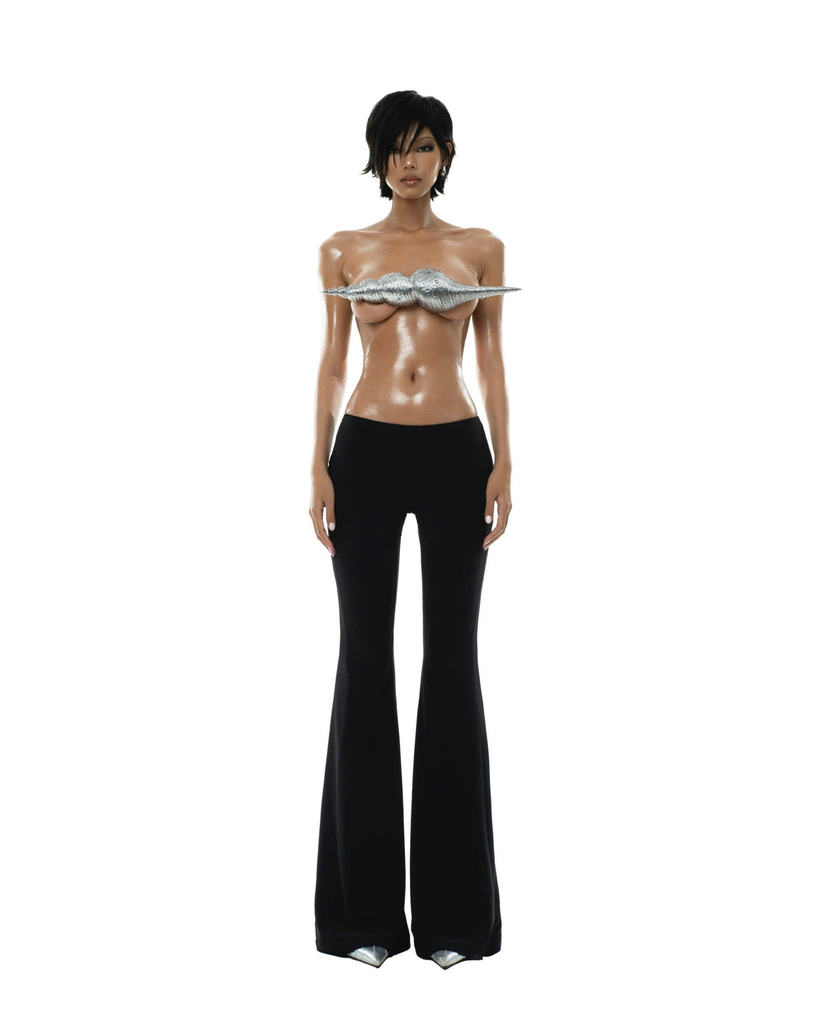 Poco Flare Pants - Black by Huelleyrose