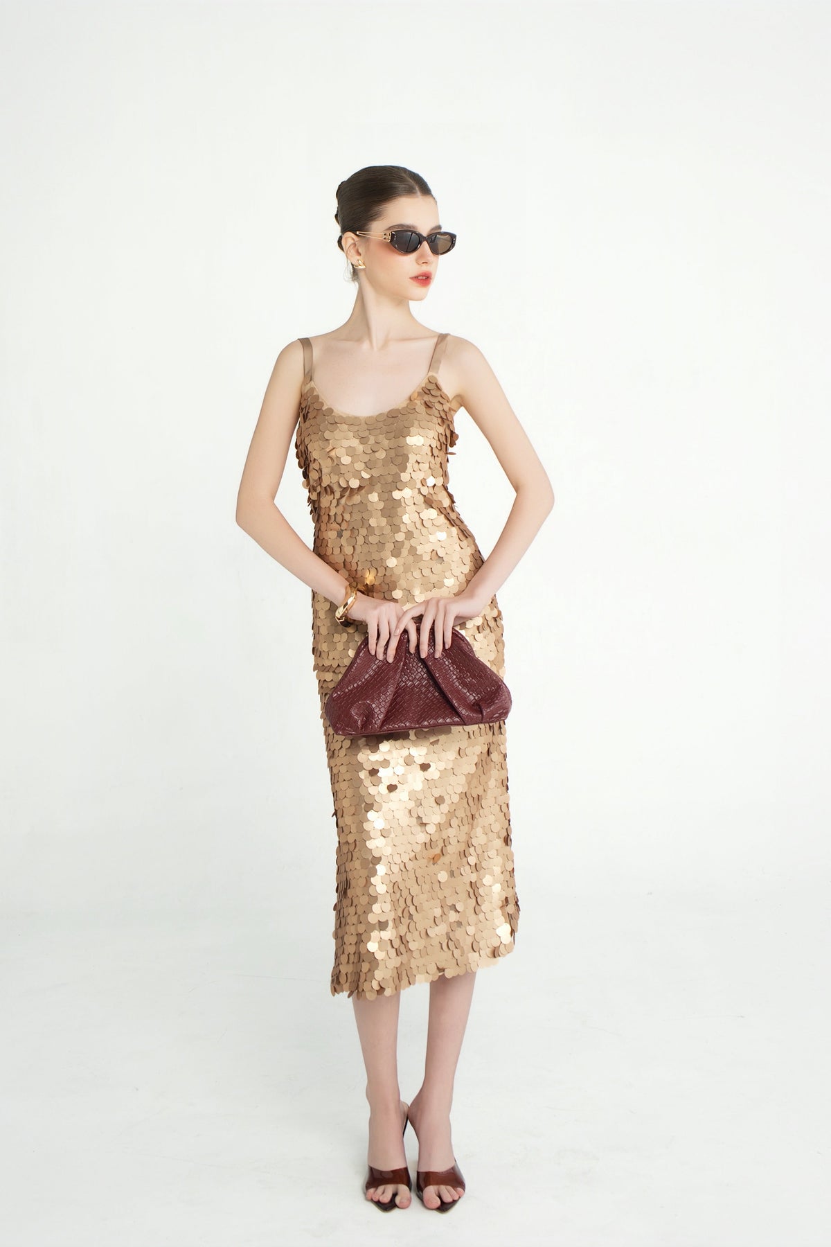 Champagne Glow Dress by Emchic