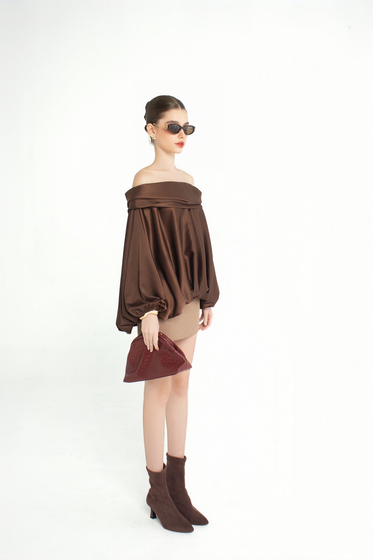 Satin Rush Set - Brown by Emchic