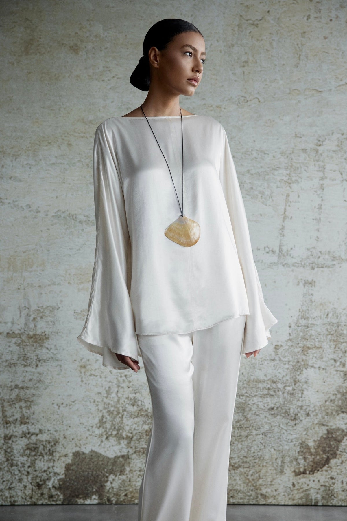 BÁCH Silk Blouse by HUONG Boutique