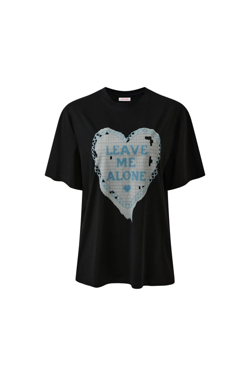 "Broken Pattern" Tee Black by Sultry Virgin