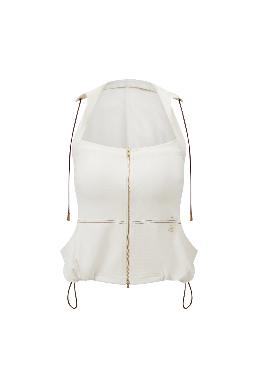 “Puff”Hoodie Top White