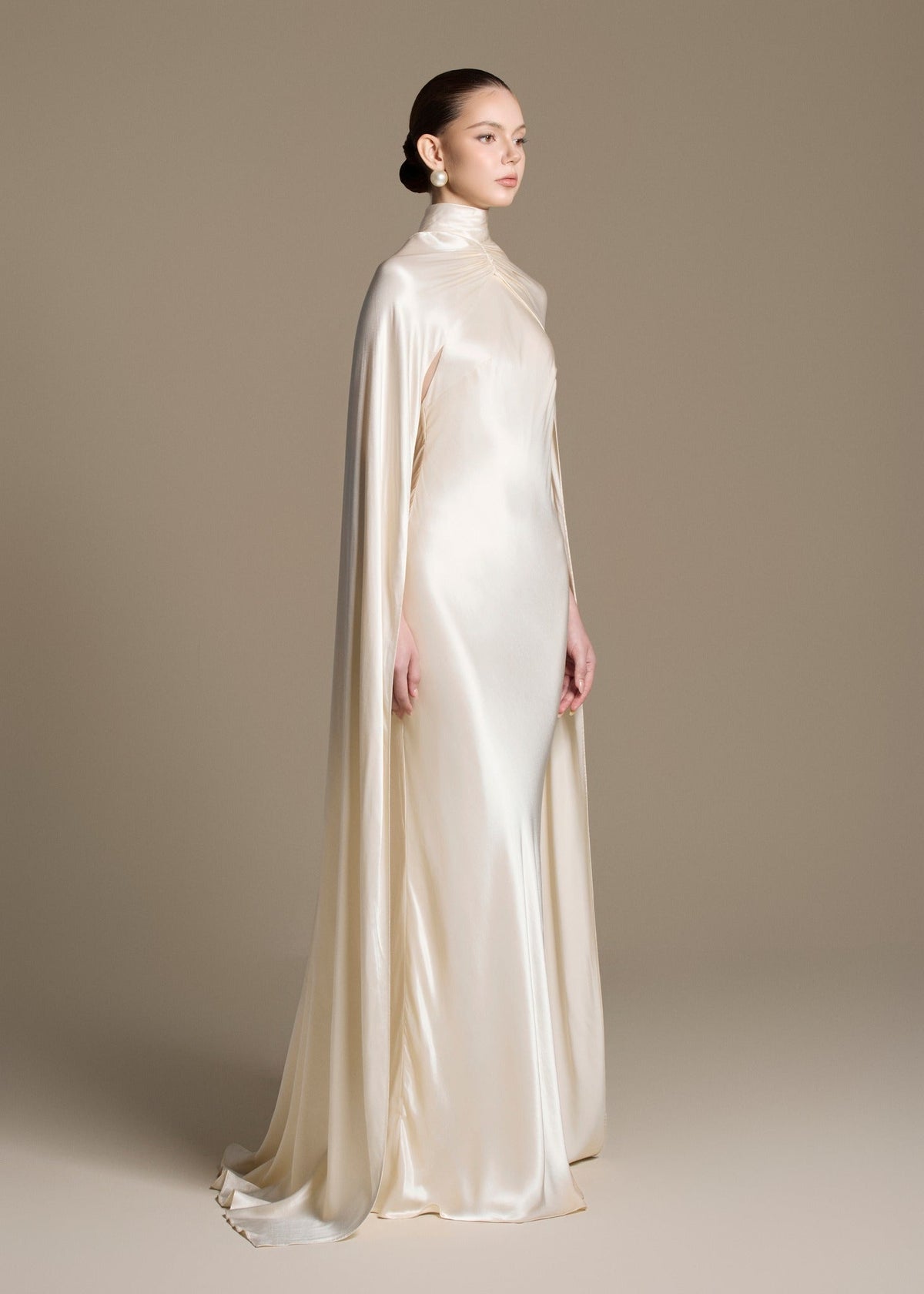 Nacre Cape Dress by HUONG Boutique