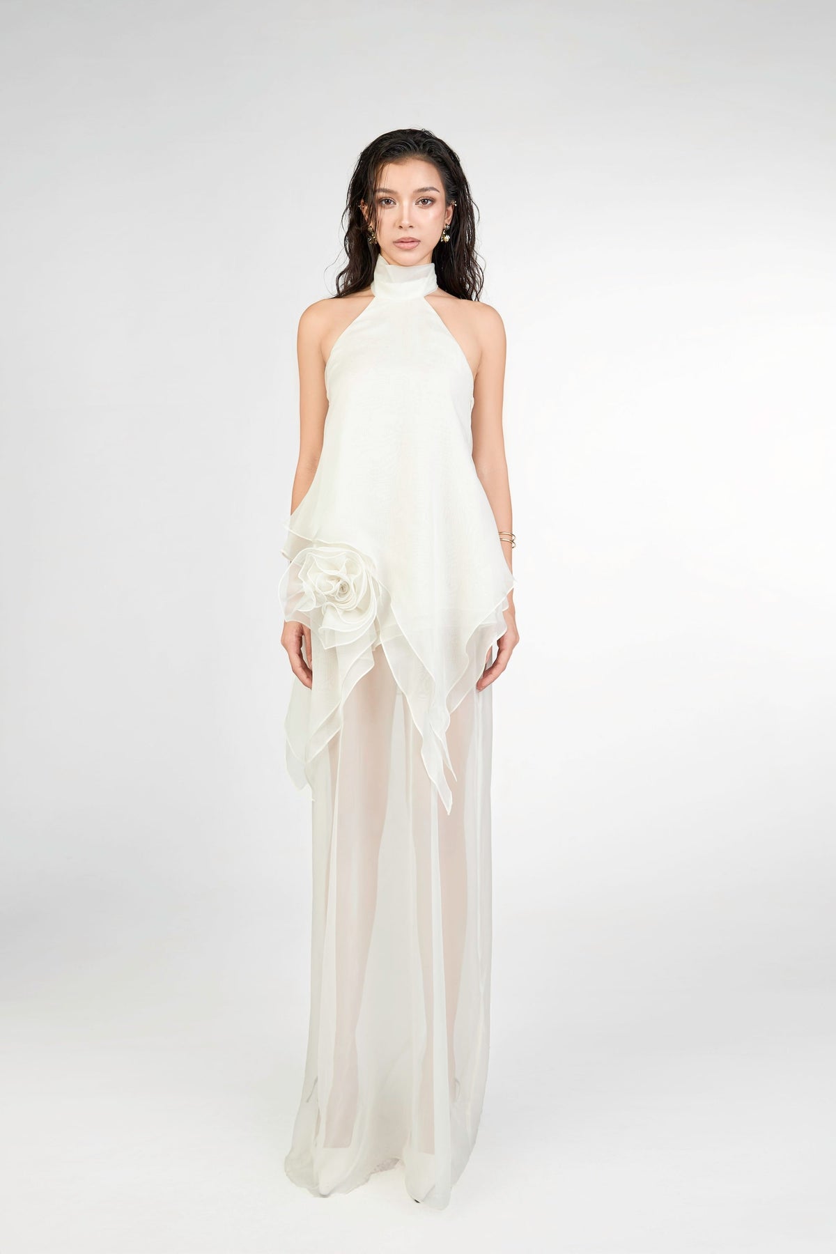 Holi Sunset Dress - White by Emchic