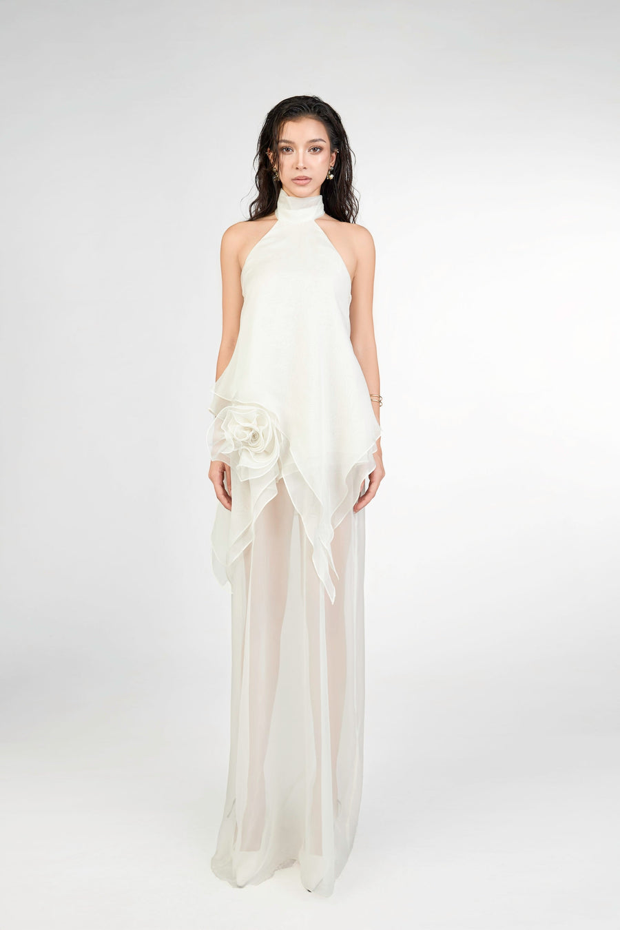 Holi Sunset Dress - White