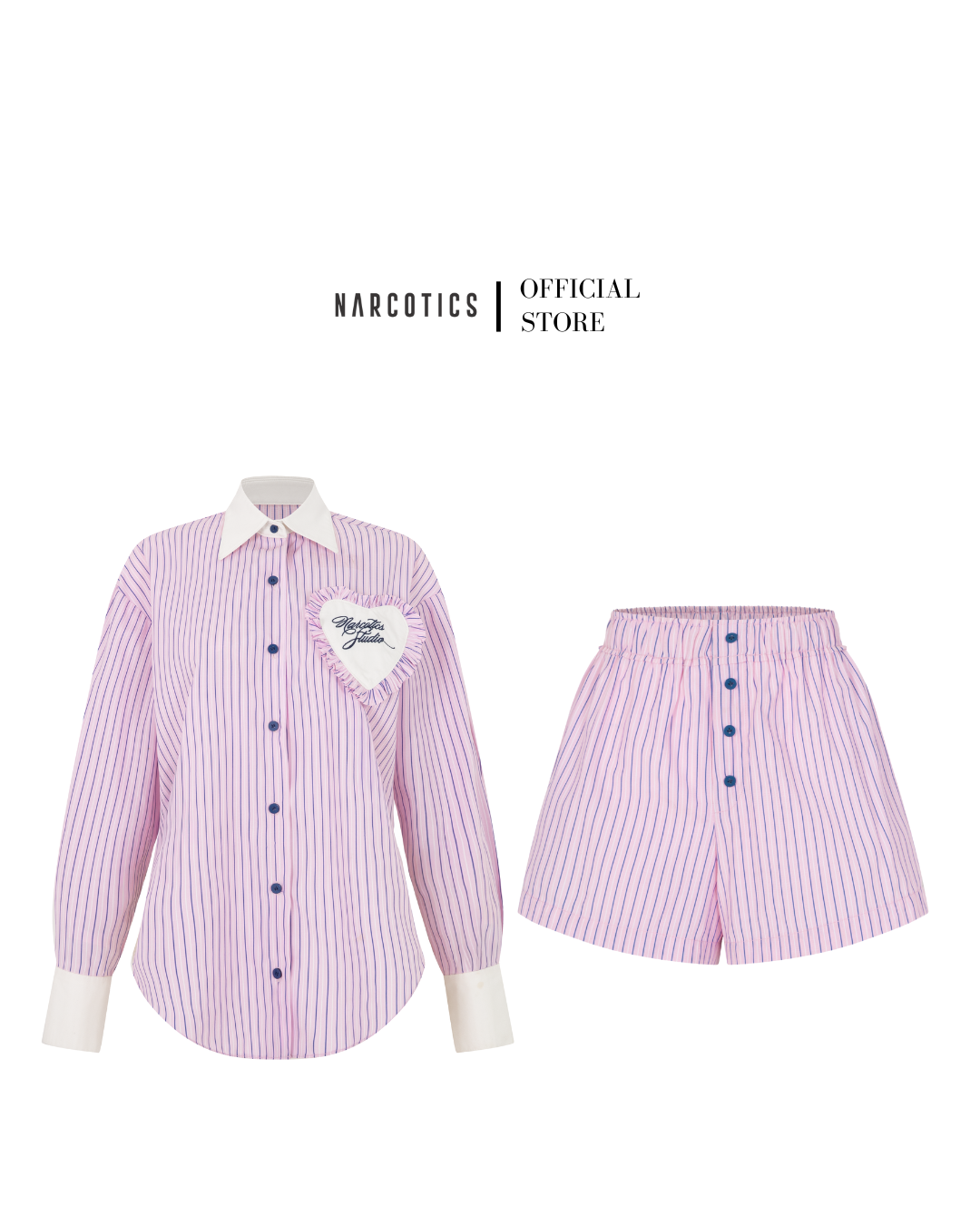 Set Sweetheart Shirt & Short by Narcotics